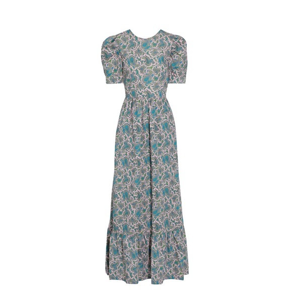 NWT BAUM UND PFERDGARTEN
Aerin gathered printed cotton-poplin maxi dress - Picture 3 of 15